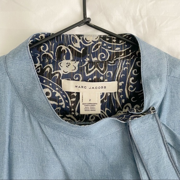 Marc Jacobs Ruffle Chambray Blouse - Picture 6 of 8